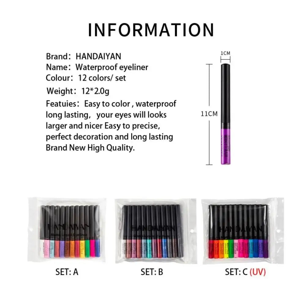 Eyeliner set packaging